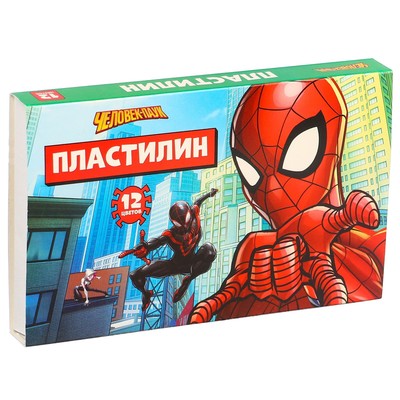 Пластилин 12 цветов, 180 г, «Супергерой»