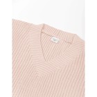 Жилет для девочки Amarobaby Knit, рост 128 см, цвет бело-розовый - Фото 6