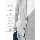 Пиджак вязаный для девочки, рост 122-128 см, цвет серый - Фото 5