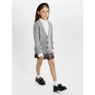 Пиджак вязаный для девочки, рост 122-128 см, цвет серый - Фото 8
