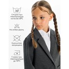 Пиджак для девочки, рост 146 см, цвет серый - Фото 5