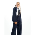 Пиджак для девочки, рост 134 см, цвет синий - Фото 9