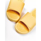 Тапочки с массажным эффектом, открытый нос, размер 42-43, цвет жёлтый - фото 80492