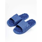 Тапочки с массажным эффектом, открытый нос, размер 42-43, цвет голубой - фото 80503