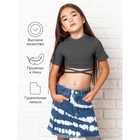 Топ для девочки с короткими рукавами Amarobaby Generation, рост 140 см, цвет графит - Фото 2