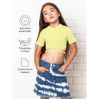 Топ для девочки с короткими рукавами Amarobaby Generation, рост 140 см, цвет жёлтый - Фото 2