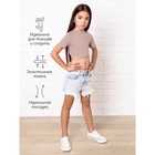 Топ для девочки с короткими рукавами Amarobaby Generation, рост 140 см, цвет пудровый - Фото 3