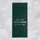 Набор подарочных конвертов «Поздравляю», 10 штук, тиснение, 11 х 22 см - фото 31241095