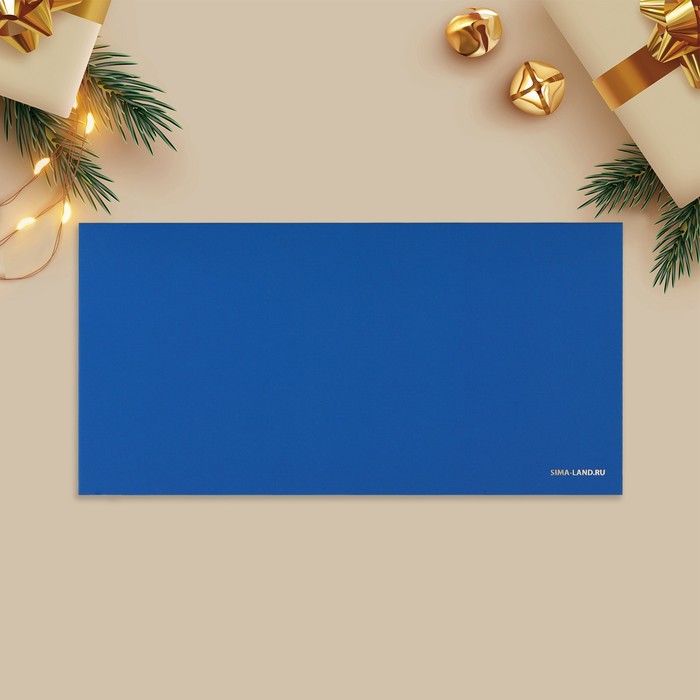 Конверт подарочный «Снежинки», софт тач, тиснение, 19 × 9.2 см