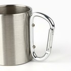 Кружка туристическая с карабином «BE WILD», 180 мл - Фото 5