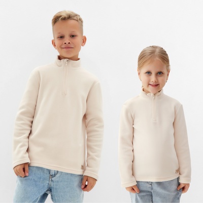 Джемпер детский флисовый MINAKU, бежевый, рост 134-140 см