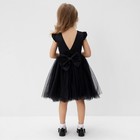 Платье нарядное детское MINAKU: PartyDress, цвет чёрный, рост 110 см - Фото 5
