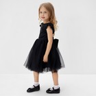Платье нарядное детское MINAKU: PartyDress, цвет чёрный, рост 110 см - Фото 6