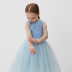 Платье нарядное детское MINAKU: PartyDress, цвет голубой, рост 122 см - Фото 2