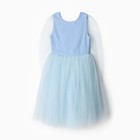Платье нарядное детское MINAKU: PartyDress, цвет голубой, рост 122 см - Фото 5