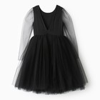 Платье нарядное детское MINAKU: PartyDress, цвет чёрный, рост 122 см - Фото 10