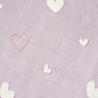 Плед светящийся 180х200см, Сердечки, велсофт 260г/м, пэ100% - фото 23871672