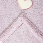 Плед светящийся 180х200см, Сердечки, велсофт 260г/м, пэ100% - фото 23871675