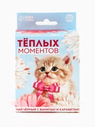 Чай подарочный со вкусом ваниль и карамель «Тёплых моментов» с европодвесом, 50 г - Фото 3