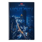 Тетрадь A4, 80 листов в линейку на гребне "Ритм ночного города", обложка мелованный картон, блок 65 г/м2, 4В МИКС - фото 23129283
