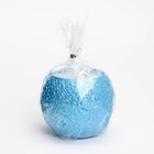 Свеча "Шар в осколках" в подсвечнике из гипса, 8х6,5см, голубой - фото 7845151