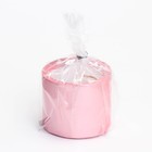 Свеча "Цилиндр" в подсвечнике из гипса малый, 5х3,5см,розовый - Фото 4