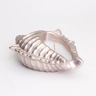 Свеча "Ракушка" в подсвечнике из гипса большая, 17х11х5,5см, шампань - фото 23145712