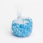 Свеча "Кристаллы" в подсвечнике из гипса,6х4см, голубой - Фото 4