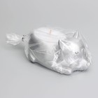 Свеча "Корги" в подсвечнике из гипса, 7,5х10х5,5см,серебро - Фото 6