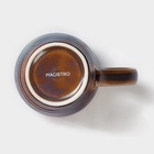 Кружка Magistro Garland, 320 мл, фарфор, синяя, коричневая 9581106