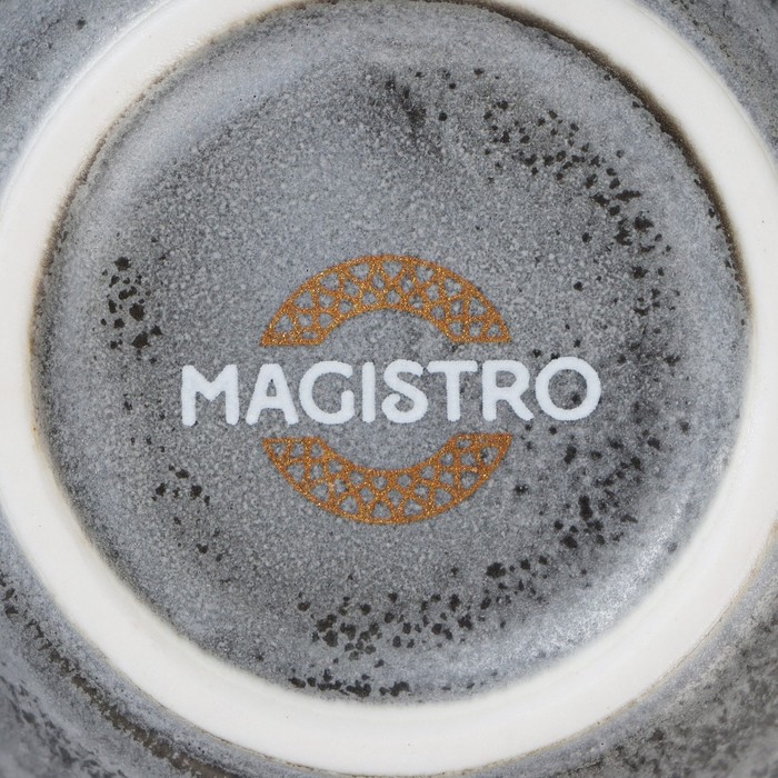 Чашка фарфоровая Magistro Urban, 200 мл, цвет серый - фото 1906455670