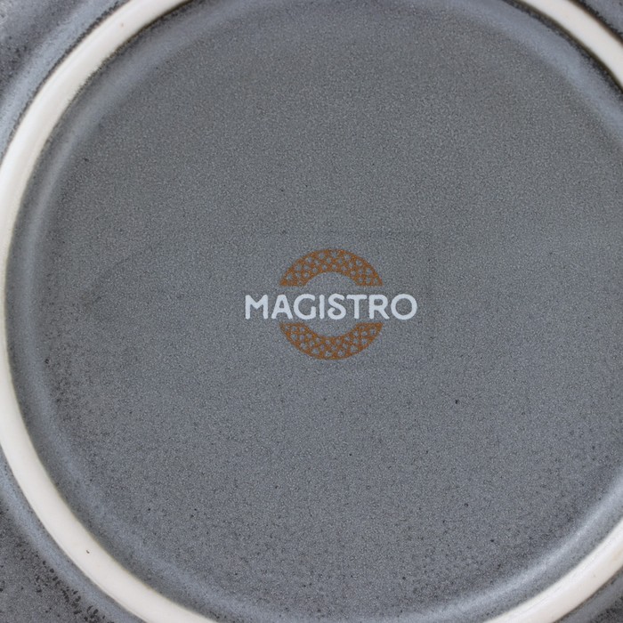 Блюдце фарфоровое Magistro Urban, d=14,2 см, цвет серый - фото 1907902094