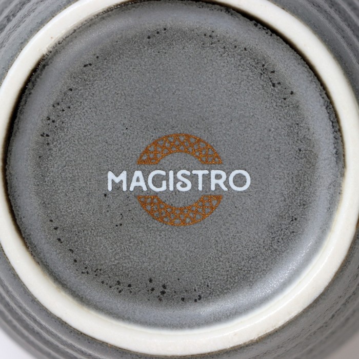 Кружка фарфоровая Magistro Urban, 320 мл, цвет серый - фото 1906455694