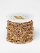 Цепочка железная без карабина на бобине, 0.11×0.11×0.1 см, L=10 м, якорная, цвет золото - Фото 3