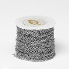 Цепочка железная без карабина на бобине, 0.11×0.11×0.1 см, L=10 м, якорная, цвет серебро - Фото 2