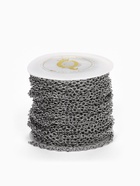 Цепочка железная без карабина на бобине, L=10 м, размер звена 3×3×1 мм, якорная, цвет серебро - Фото 3