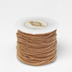 Цепочка железная без карабина на бобине, 0.11×0.11×0.1 см, L=10 м, сердце, цвет золото - Фото 2