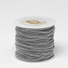 Цепочка железная без карабина на бобине, 0.11×0.11×0.1 см, L=10 м, сердце, цвет серебро - Фото 2