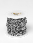 Цепочка железная без карабина на бобине, 0.4×0.4×0.11 см, L=10 м, цвет серебро - Фото 3