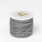 Цепочка железная без карабина на бобине, 0.25×0.2×0.05 см, L=10 м, цвет серебро - Фото 2