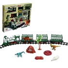Железная дорога «Дино поезд», дым, динозавры, на батарейках - Фото 1
