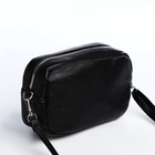 Сумка женская кросс-боди на молнии, 17×6.5×12 см, чёрная - Фото 3