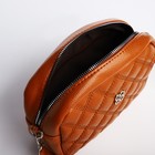 Сумка женская на молнии, цвет рыжий - Фото 6