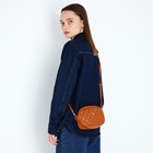 Сумка женская на молнии, цвет рыжий - Фото 2