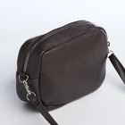 Сумка женская кросс-боди на молнии, 20×6.5×13 см, тёмно-серая - Фото 3