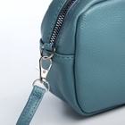 Сумка женская кросс-боди на молнии, 20×6.5×13 см, голубая - Фото 7