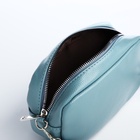 Сумка женская кросс-боди на молнии, 20×6.5×13 см, голубая - Фото 6