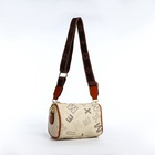 Сумка женская кросс-боди на молнии, 22×11×15 см, с принтом, бежевая - Фото 6