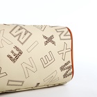 Сумка женская кросс-боди на молнии, 22×11×15 см, с принтом, бежевая - Фото 7