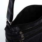 Сумка женская кросс-боди на молнии, 24×8×18 см, чёрная - Фото 6